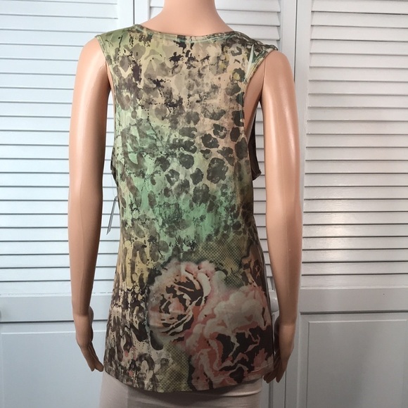 2/$25 UNITY WORLD WEAR Multicolor Sleeveless Top Size XL - Picture 7 of 11